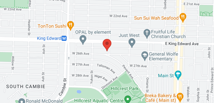 map of 211 W 26TH AVENUE